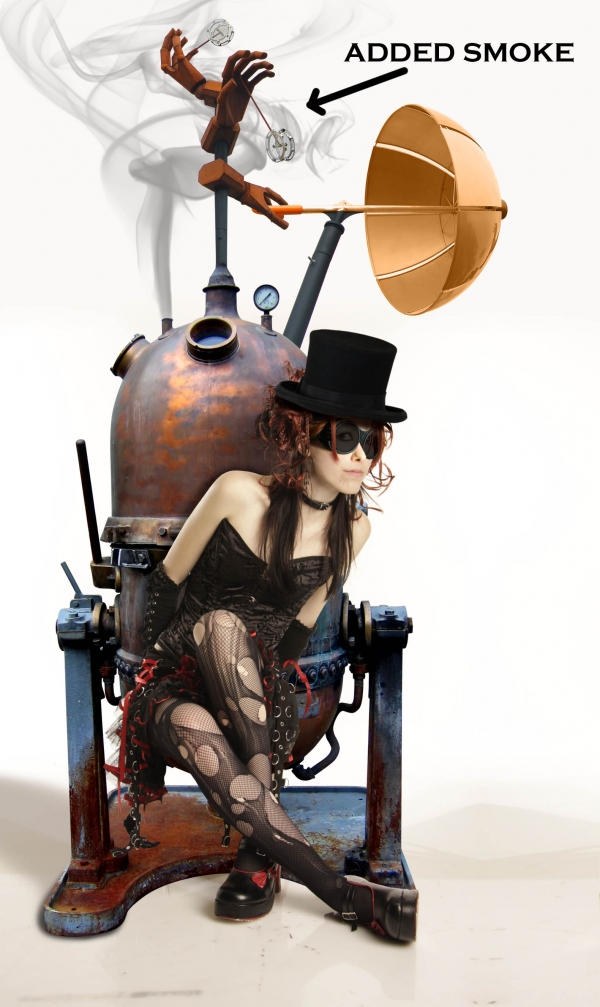 Creation of Steampunk Girl: Step 13